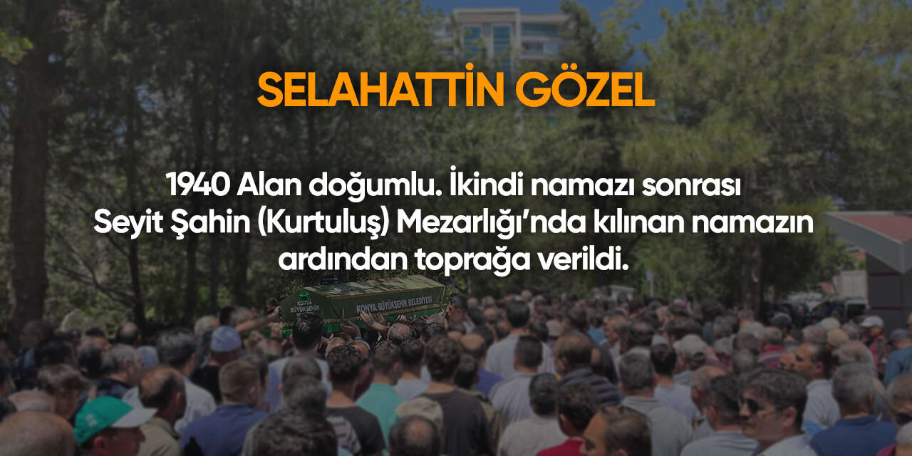 Konya'da bugün vefat edenler | 13 Haziran 2026 6